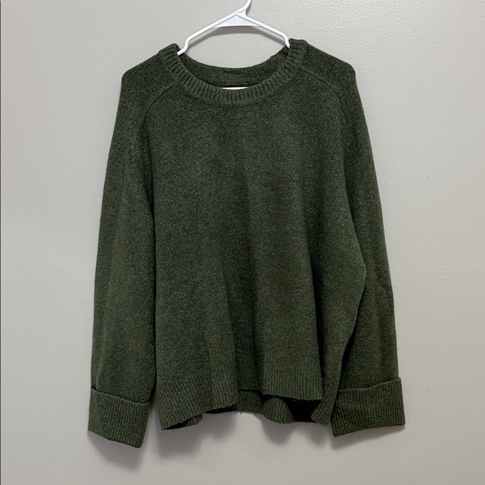 Abercrombie & Fitch Forest Green Crew Neck Sweater